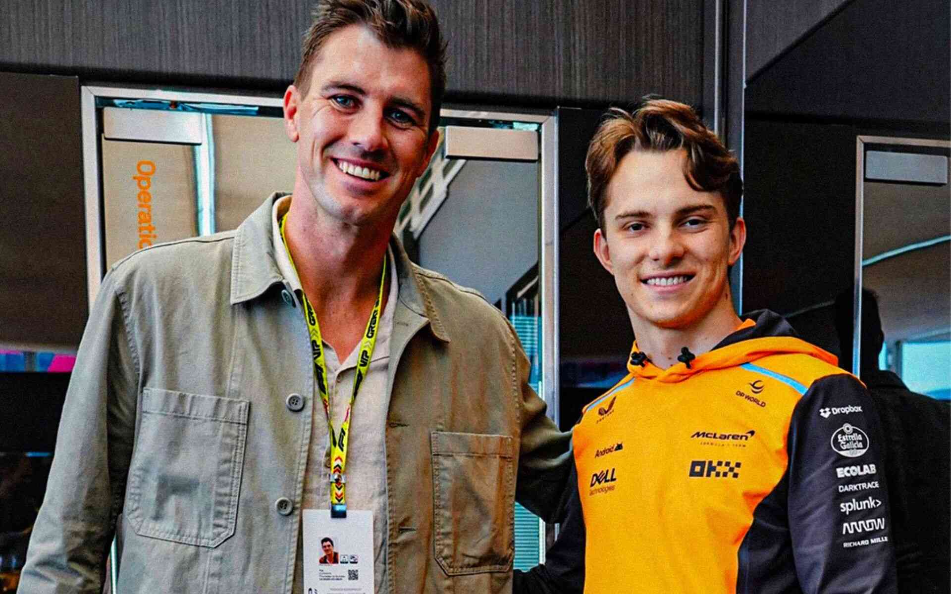 'Bowling Royalty': Pat Cummins' Meets Aussie Mate, McLaren Star Oscar Piastri At British Grand Prix